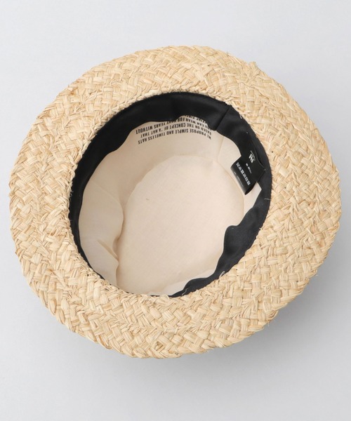 ブレード・フリンジ等パッチワークハット　ウールブリム　オフ白 1点物ハンドメイド ブレード・フリンジ等パッチワークハット ウールブリム オフ白 1