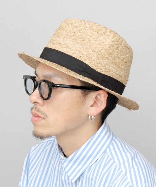 ReqHatter(レックハッター)の「ラフィア ミドルブリム ブレードハット(ハット・メンズ・ベージュ・FREE)」の16枚目の写真