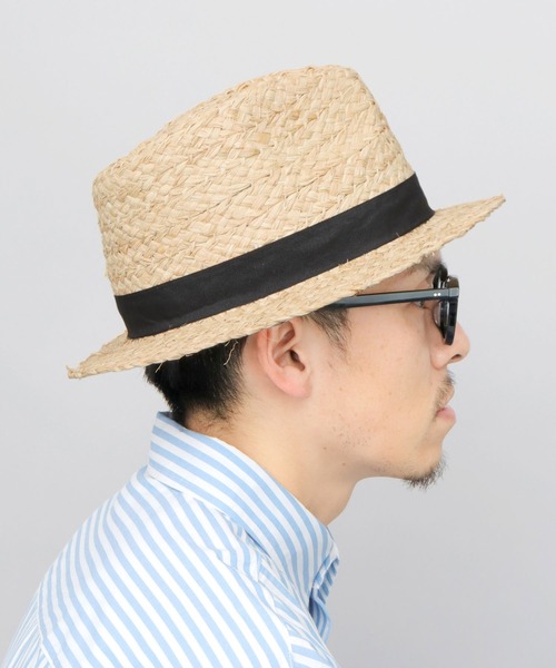 ReqHatter(レックハッター)の「ラフィア ミドルブリム ブレードハット(ハット・メンズ・ベージュ・FREE)」の18枚目の写真