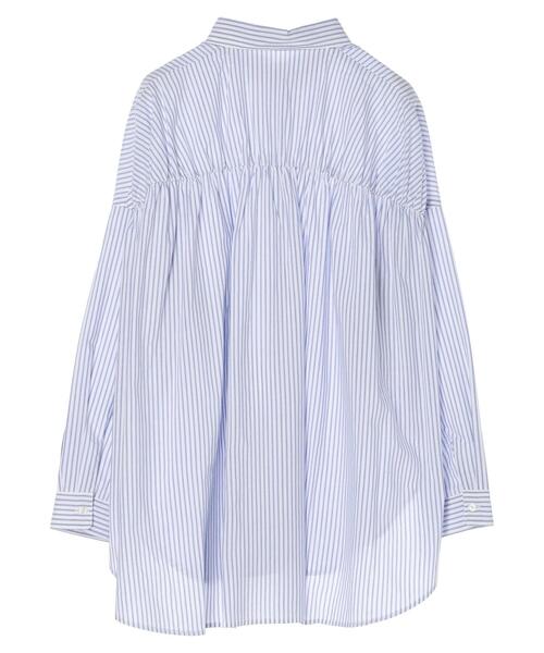 AMERICAN HOLIC（アメリカンホリック）の「接触冷感バックギャザーシャツ（シャツ/ブラウス・レディース・ストライプ/オフホワイト・L/M）」の14枚目の写真