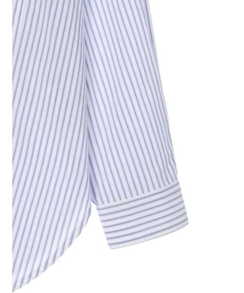 AMERICAN HOLIC（アメリカンホリック）の「接触冷感バックギャザーシャツ（シャツ/ブラウス・レディース・ストライプ/オフホワイト・L/M）」の16枚目の写真