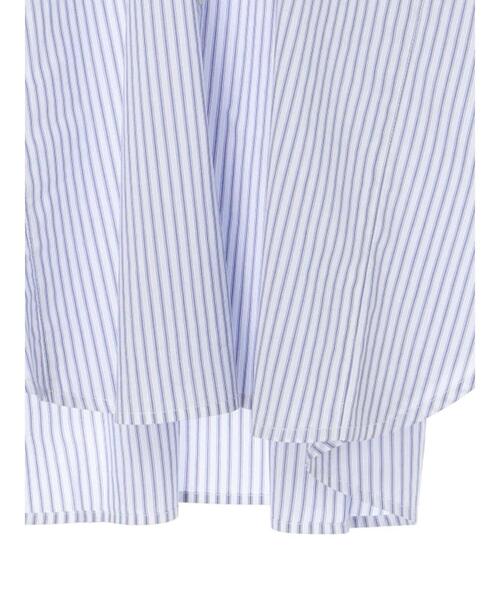 AMERICAN HOLIC（アメリカンホリック）の「接触冷感バックギャザーシャツ（シャツ/ブラウス・レディース・ストライプ/オフホワイト・L/M）」の17枚目の写真