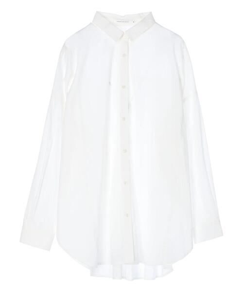 AMERICAN HOLIC（アメリカンホリック）の「接触冷感バックギャザーシャツ（シャツ/ブラウス・レディース・ストライプ/オフホワイト・L/M）」の5枚目の写真