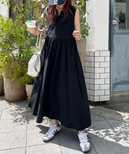 Futier land（フューティアランド）の「リネンVネックロング