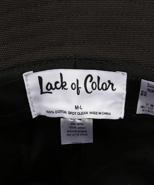 Noble(ノーブル)の「Lack of Color/ラックオブカラー キャンバスバケット(ハット・レディース・ブラック・SMALL)」の4枚目の写真