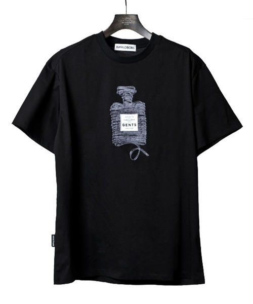 Buffalo Bobs(バッファローボブズ)の「PERFUME-RIBON(パフューム リボン) コーマ糸コットン クルーネック パフュームリボン Tシャツ(Tシャツ/カットソー・メンズ・ブラック/ホワイト/イエロー・3-4/2-3/1-2)」の3枚目の写真