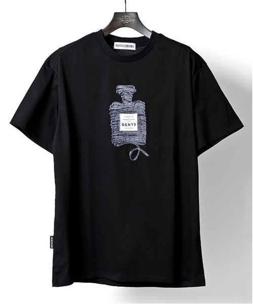 Buffalo Bobs(バッファローボブズ)の「PERFUME-RIBON(パフューム リボン) コーマ糸コットン クルーネック パフュームリボン Tシャツ(Tシャツ/カットソー・メンズ・ブラック/ホワイト/イエロー・3-4/2-3/1-2)」の5枚目の写真