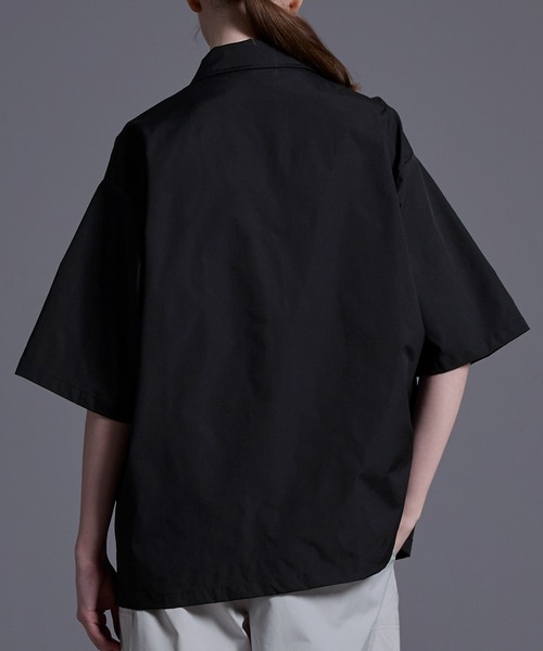 ジップデザイン ナイロンシャツジャケット（シャツ/ブラウス）｜Loose/ルース（ルース）