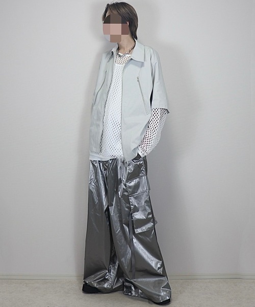 ジップデザイン ナイロンシャツジャケット（シャツ/ブラウス）｜Loose/ルース（ルース）