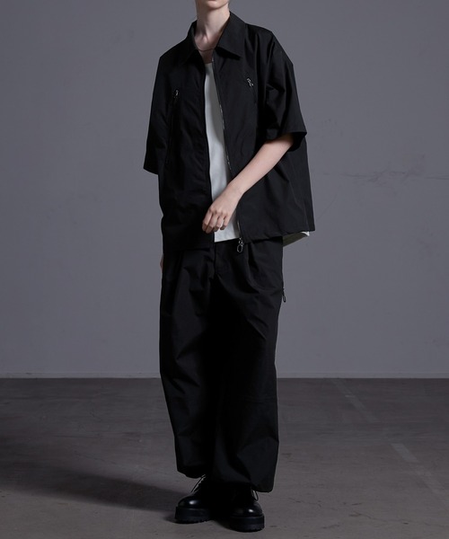 ジップデザイン ナイロンシャツジャケット（シャツ/ブラウス）｜Loose/ルース（ルース）