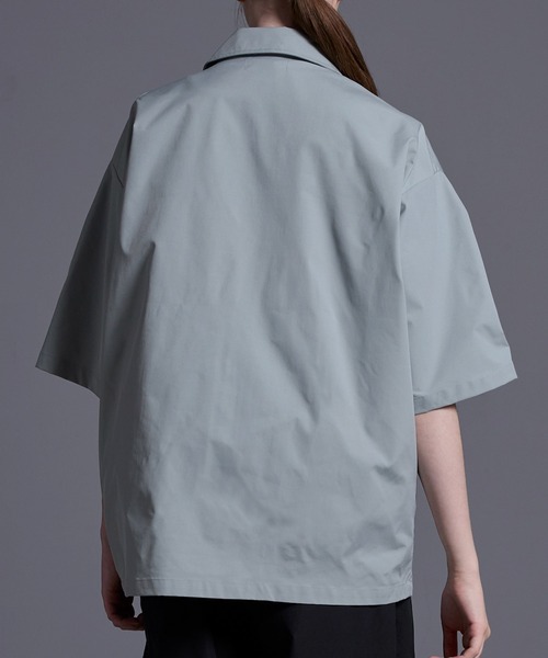 ジップデザイン ナイロンシャツジャケット（シャツ/ブラウス）｜Loose/ルース（ルース）