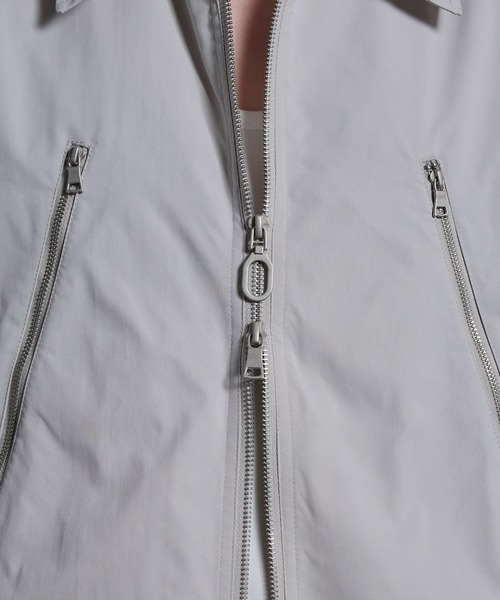 ジップデザイン ナイロンシャツジャケット（シャツ/ブラウス）｜Loose/ルース（ルース）