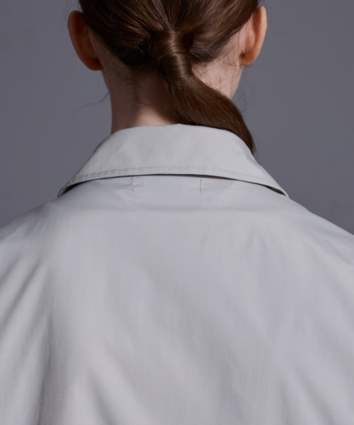 ジップデザイン ナイロンシャツジャケット（シャツ/ブラウス）｜Loose/ルース（ルース）