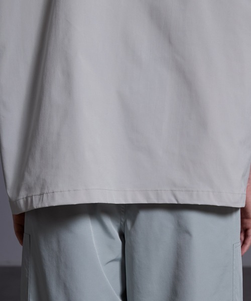 ジップデザイン ナイロンシャツジャケット（シャツ/ブラウス）｜Loose/ルース（ルース）