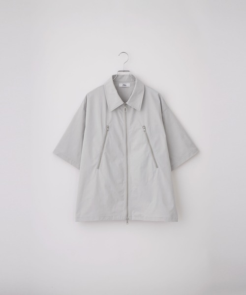 ジップデザイン ナイロンシャツジャケット（シャツ/ブラウス）｜Loose/ルース（ルース）