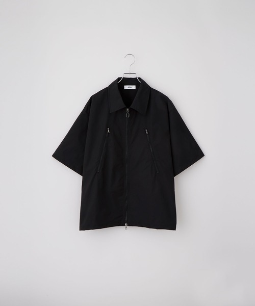 ジップデザイン ナイロンシャツジャケット（シャツ/ブラウス）｜Loose/ルース（ルース）