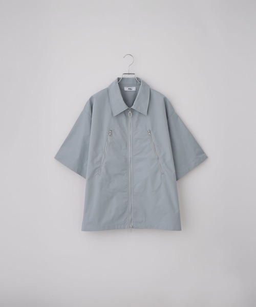 ジップデザイン ナイロンシャツジャケット（シャツ/ブラウス）｜Loose/ルース（ルース）