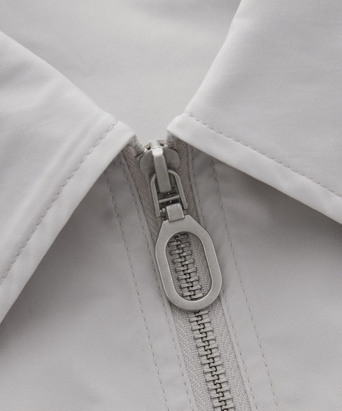 ジップデザイン ナイロンシャツジャケット（シャツ/ブラウス）｜Loose/ルース（ルース）