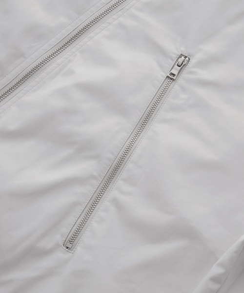 ジップデザイン ナイロンシャツジャケット（シャツ/ブラウス）｜Loose/ルース（ルース）