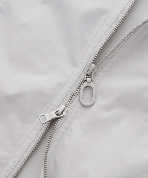 ジップデザイン ナイロンシャツジャケット（シャツ/ブラウス）｜Loose/ルース（ルース）