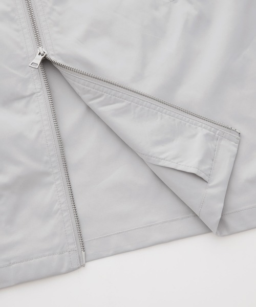 ジップデザイン ナイロンシャツジャケット（シャツ/ブラウス）｜Loose/ルース（ルース）