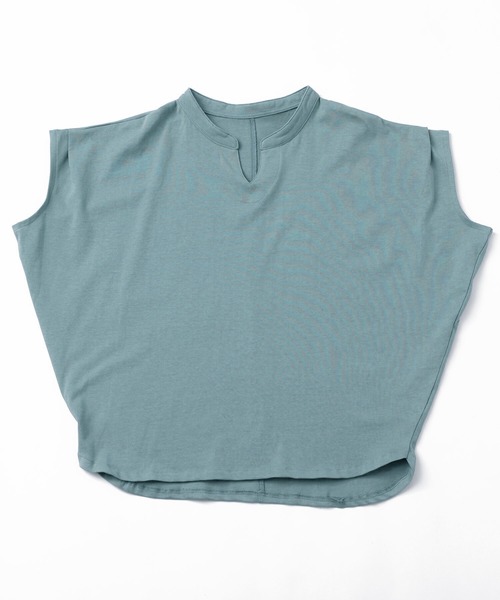 itto...(イット)の「綿100%キーネックドルマンTシャツ(Tシャツ/カットソー・レディース・アイボリー/ブラック/チャコール/グレイッシュベージュ/グリーン・M)」の14枚目の写真