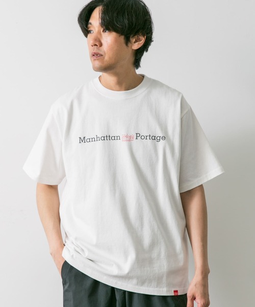 Manhattan Portage（マンハッタンポーテージ）の「『別注』Manhattan Portage×DOORS　胸ロゴ プリント Tシャツ（Tシャツ/カットソー・メンズ・チャコールグレー/カーキ/ホワイト・MEDIUM/LARGE）」の6枚目の写真