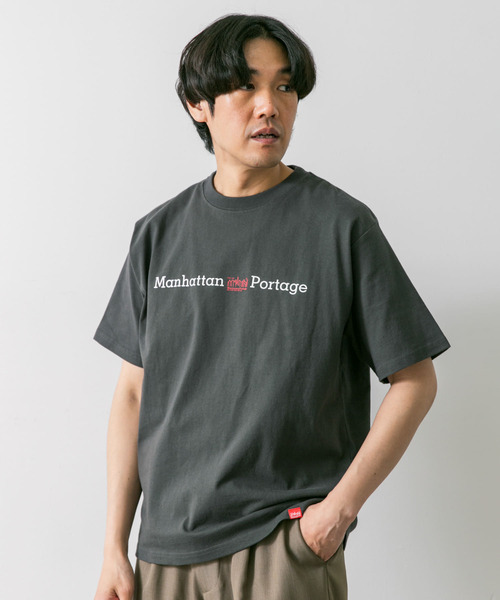 Manhattan Portage（マンハッタンポーテージ）の「『別注』Manhattan Portage×DOORS　胸ロゴ プリント Tシャツ（Tシャツ/カットソー・メンズ・チャコールグレー/カーキ/ホワイト・MEDIUM/LARGE）」の13枚目の写真