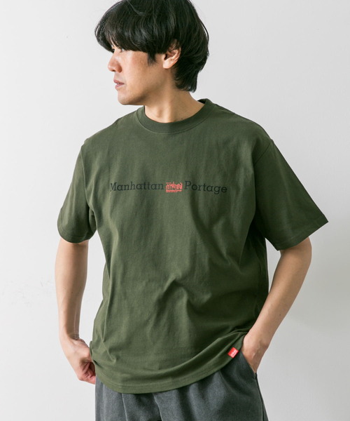 Manhattan Portage（マンハッタンポーテージ）の「『別注』Manhattan Portage×DOORS　胸ロゴ プリント Tシャツ（Tシャツ/カットソー・メンズ・チャコールグレー/カーキ/ホワイト・MEDIUM/LARGE）」の19枚目の写真