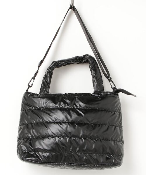 HIKA（ヒカ）の「【HIKA】2WAYキルトトートBAG（トートバッグ・レディース・ブラック/シルバー/ホワイト・FREE）」の2枚目の写真