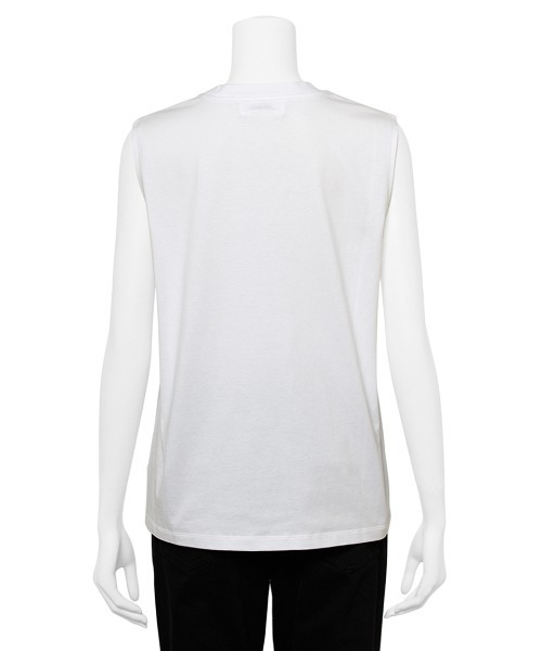 Mila Owen（ミラオーウェン）の「フレンチスリーブカットトップス【手洗い可能】（Tシャツ/カットソー・レディース・ホワイト/イエロー/ブラック・0/1）」の10枚目の写真