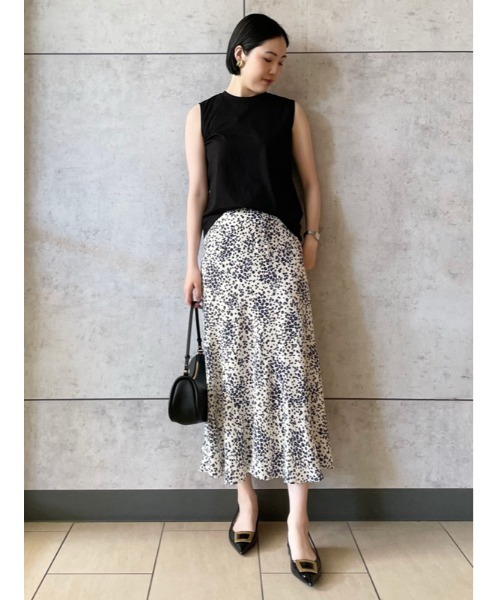 Mila Owen（ミラオーウェン）の「フレンチスリーブカットトップス【手洗い可能】（Tシャツ/カットソー・レディース・ホワイト/イエロー/ブラック・0/1）」の14枚目の写真