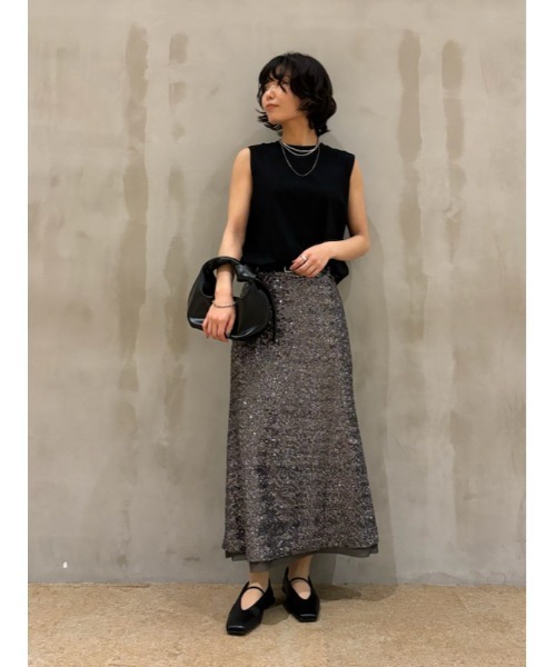 Mila Owen（ミラオーウェン）の「フレンチスリーブカットトップス【手洗い可能】（Tシャツ/カットソー・レディース・ホワイト/イエロー/ブラック・0/1）」の17枚目の写真