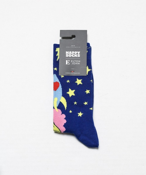 Happy Socks（ハッピーソックス）の「【Happy Socks × ELTON JPHM】 Limited sock（ソックス/靴下・レディース・ブルー/ネイビー/オフホワイト/ブラック・SMALL/MEDIUM）」の4枚目の写真