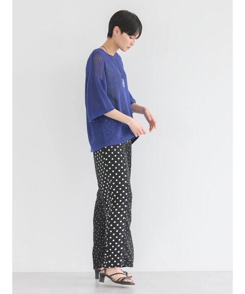AMERICAN HOLIC（アメリカンホリック）の「透かし編み半袖ニットプル