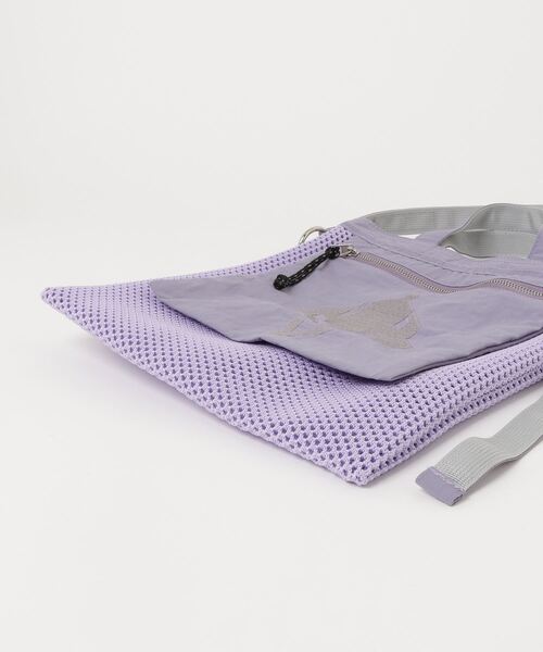 RADIO EVA（ラヂオエヴァ）の「RADIO EVA A206 EVANGELION Crochet Mesh Bag（ショルダーバッグ・メンズ・ホワイト/ブラック/パープル・FREE）」の4枚目の写真