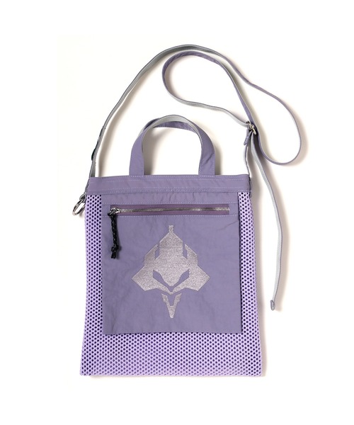 RADIO EVA（ラヂオエヴァ）の「RADIO EVA A206 EVANGELION Crochet Mesh Bag（ショルダーバッグ・メンズ・ホワイト/ブラック/パープル・FREE）」の3枚目の写真