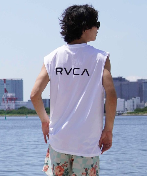 RVCA(ルーカ)の「【ムラサキスポーツ限定】RVCA/ルーカ ラッシュガード/タンクトップ オーバーサイズ バックプリント BE04A-P36(タンクトップ・メンズ・ブラック/ホワイト・L/M/S)」の9枚目の写真