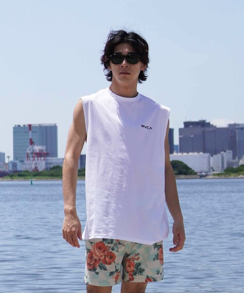 RVCA(ルーカ)の「【ムラサキスポーツ限定】RVCA/ルーカ ラッシュガード/タンクトップ オーバーサイズ バックプリント BE04A-P36(タンクトップ・メンズ・ブラック/ホワイト・L/M/S)」の8枚目の写真