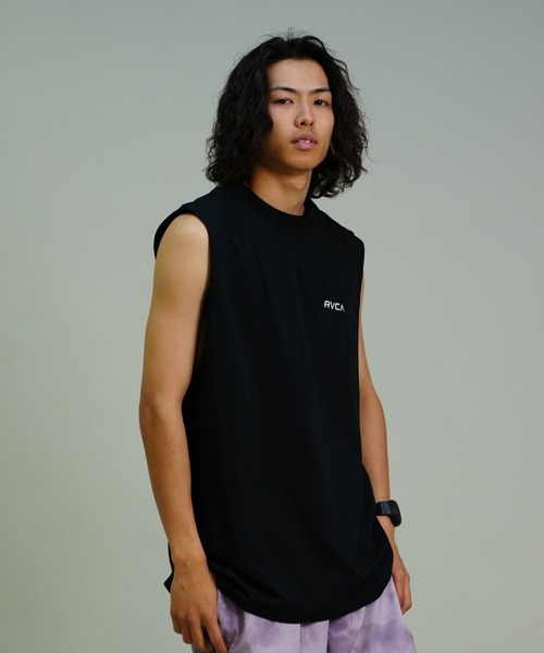 「新品未使用 」 RVCA/ルーカ M レディース タンクトップ ラッシュガード RVCA/ルーカ 水陸両用/ユーティリティー タンクトップ UVケア