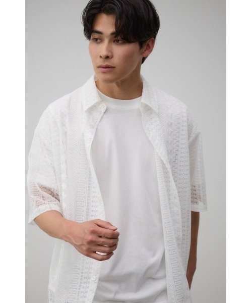 AZUL by moussy(アズールバイマウジー)の「オルテガシアーシャツ(シャツ/ブラウス・メンズ・ブラック/オフホワイト/オレンジ・FREE)」の10枚目の写真