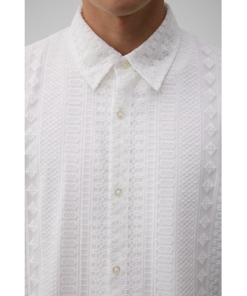 AZUL by moussy(アズールバイマウジー)の「オルテガシアーシャツ(シャツ/ブラウス・メンズ・ブラック/オフホワイト/オレンジ・FREE)」の5枚目の写真