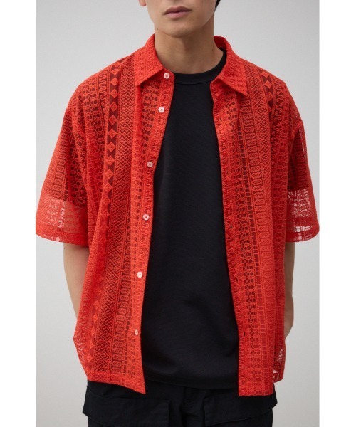 AZUL by moussy(アズールバイマウジー)の「オルテガシアーシャツ(シャツ/ブラウス・メンズ・ブラック/オフホワイト/オレンジ・FREE)」の19枚目の写真