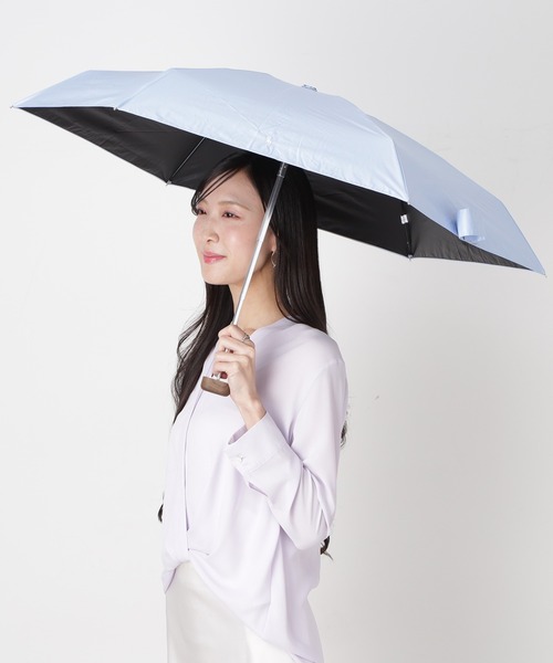 WEB限定】遮光100% 晴雨兼用 コンパクト折りたたみ日傘 ”ワンポイント