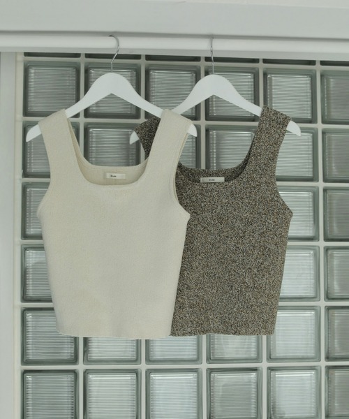 楽天市場】【即日出荷】anuke アンヌーク Boucle Knit Tanktop