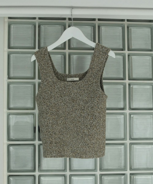 anuke（アンヌーク）の「Boucle Knit Tanktop（タンクトップ