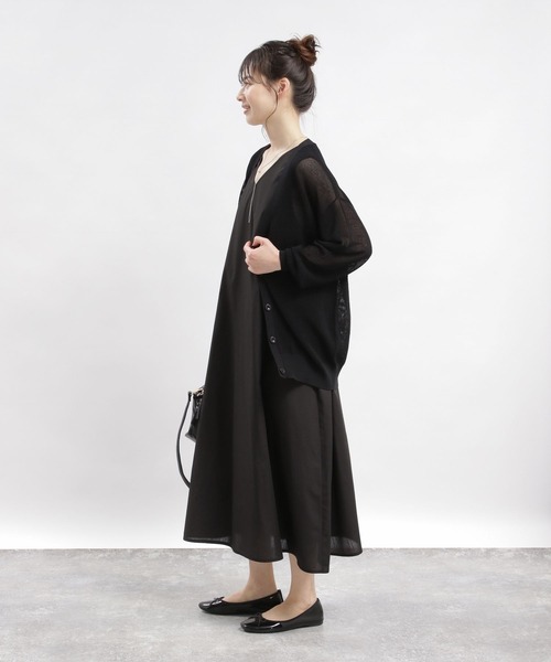 GLOBAL WORK Smile Seed Store（グローバルワーク スマイルシードストア）の「Aラインワンピースノースリーブ/116204（ワンピース・レディース・ブラック/ブルー系その他/その他・SMALL/MEDIUM/LARGE/X-LARGE）」の9枚目の写真