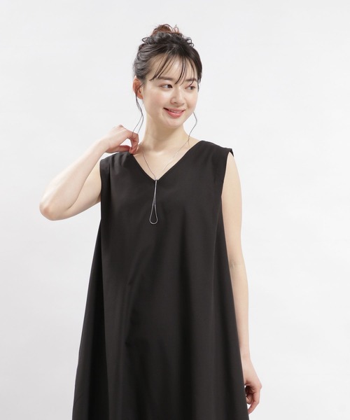 GLOBAL WORK Smile Seed Store（グローバルワーク スマイルシードストア）の「Aラインワンピースノースリーブ/116204（ワンピース・レディース・ブラック/ブルー系その他/その他・SMALL/MEDIUM/LARGE/X-LARGE）」の13枚目の写真