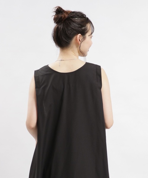 GLOBAL WORK Smile Seed Store（グローバルワーク スマイルシードストア）の「Aラインワンピースノースリーブ/116204（ワンピース・レディース・ブラック/ブルー系その他/その他・SMALL/MEDIUM/LARGE/X-LARGE）」の16枚目の写真