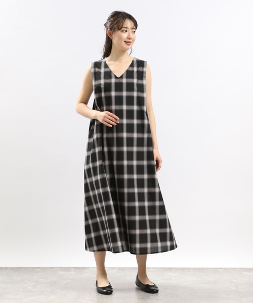 GLOBAL WORK Smile Seed Store（グローバルワーク スマイルシードストア）の「Aラインワンピースノースリーブ/116204（ワンピース・レディース・ブラック/ブルー系その他/その他・SMALL/MEDIUM/LARGE/X-LARGE）」の17枚目の写真